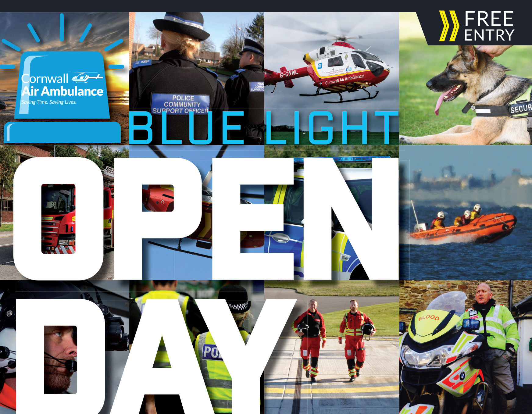 Cornwall Air Ambulance to hold first ever Blue Light Day Cornwall Air