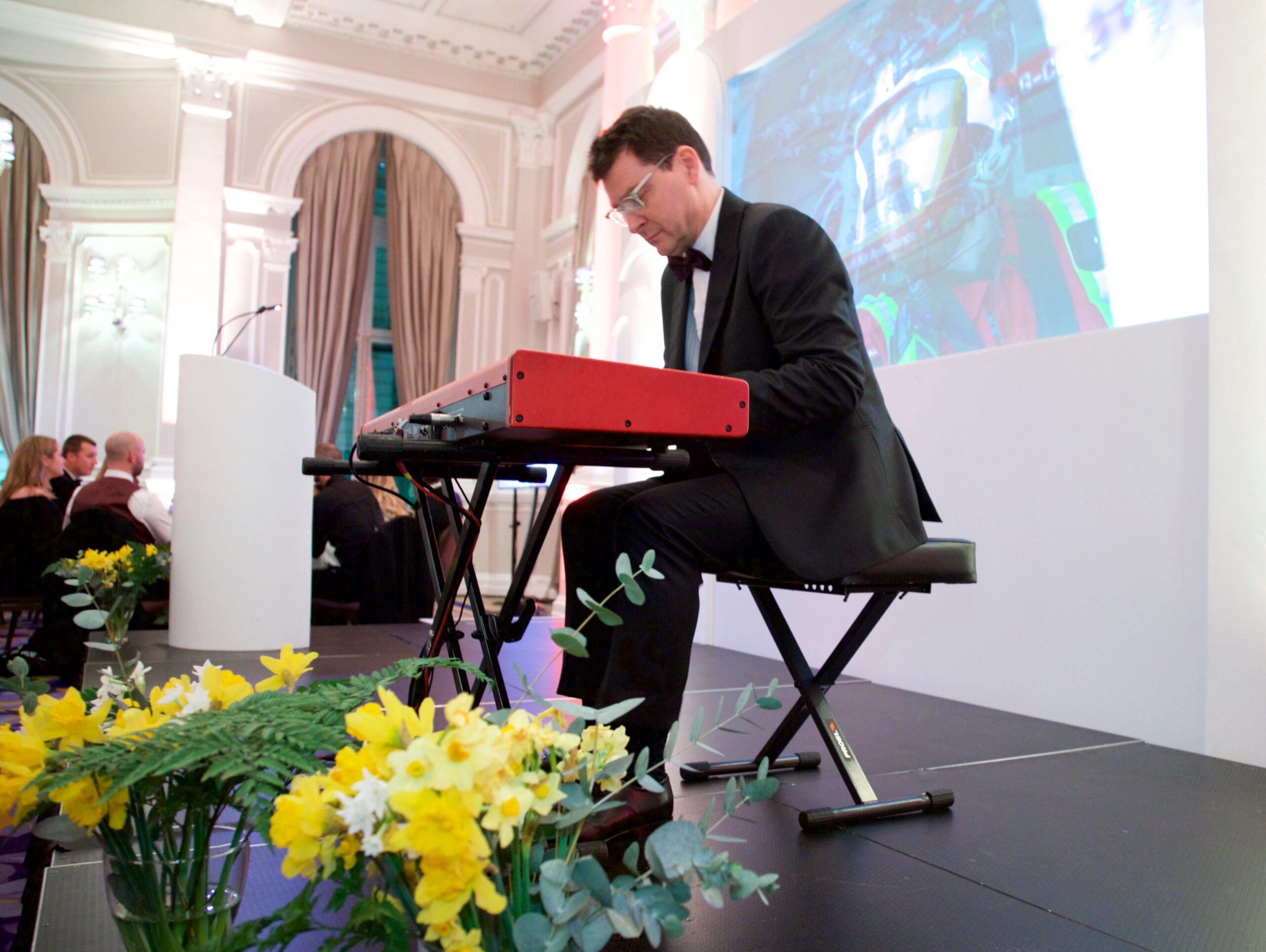 Award winning composer Ben Bartlett performed scaled