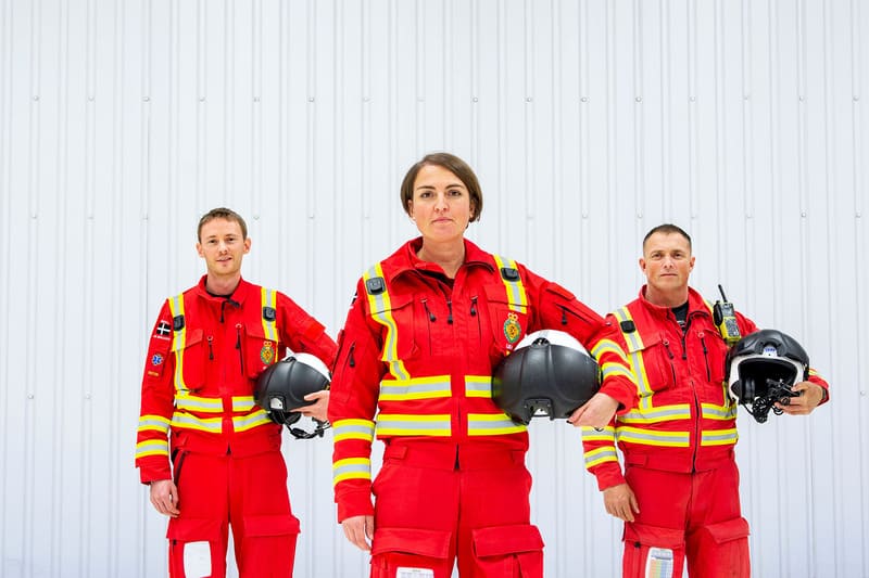 Three Members Of The Cornwall Air Ambulance Crew In Flight Gear (1)