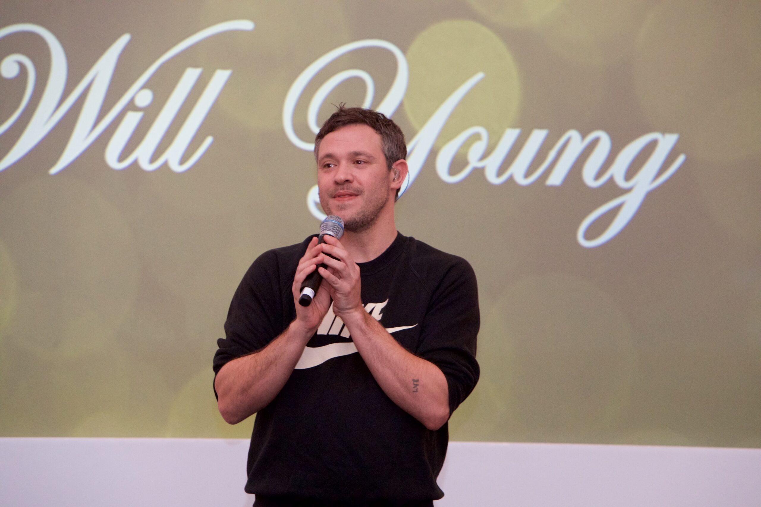 Will Young performed for guests scaled