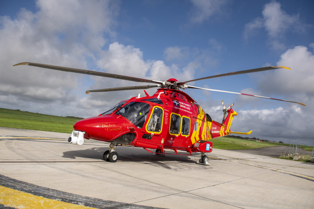 Cornwall Air Ambulance Helicopter
