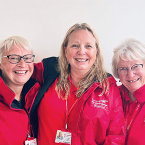 Three Cornwall Air Ambulance jar team volunteers