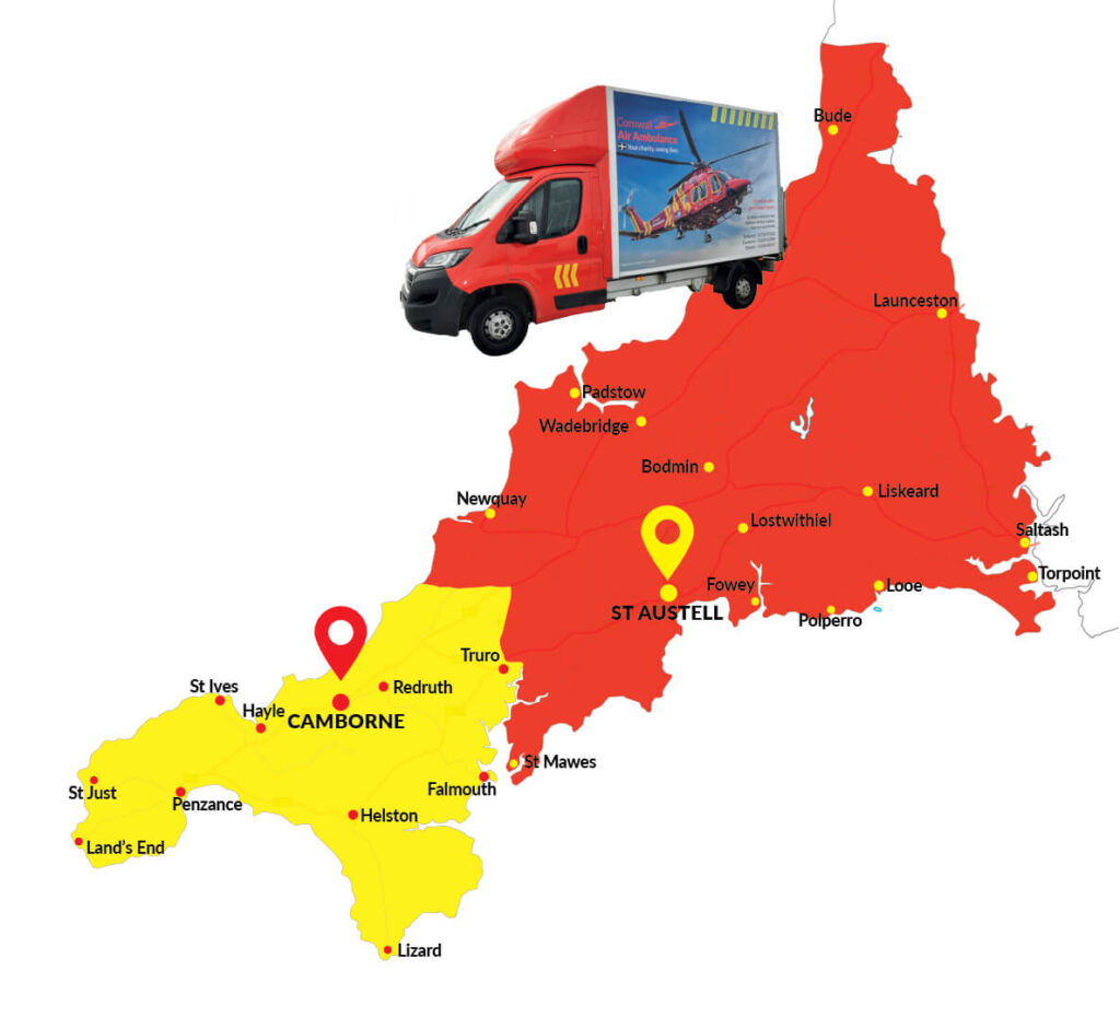 Collection And Delivery Map Cornwall