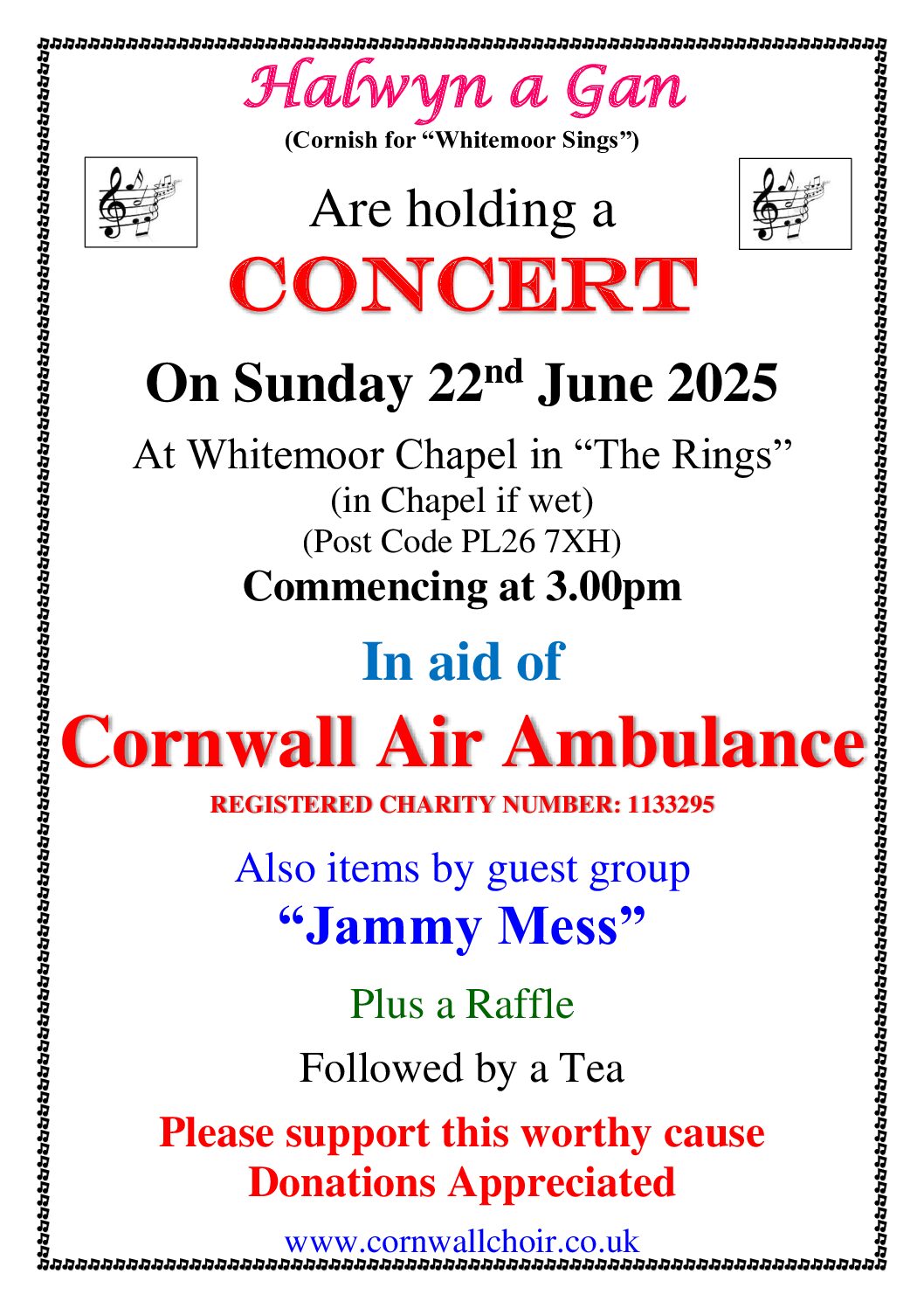 Halwyn a gan Charity Concert Poster 22.6.2025 pdf