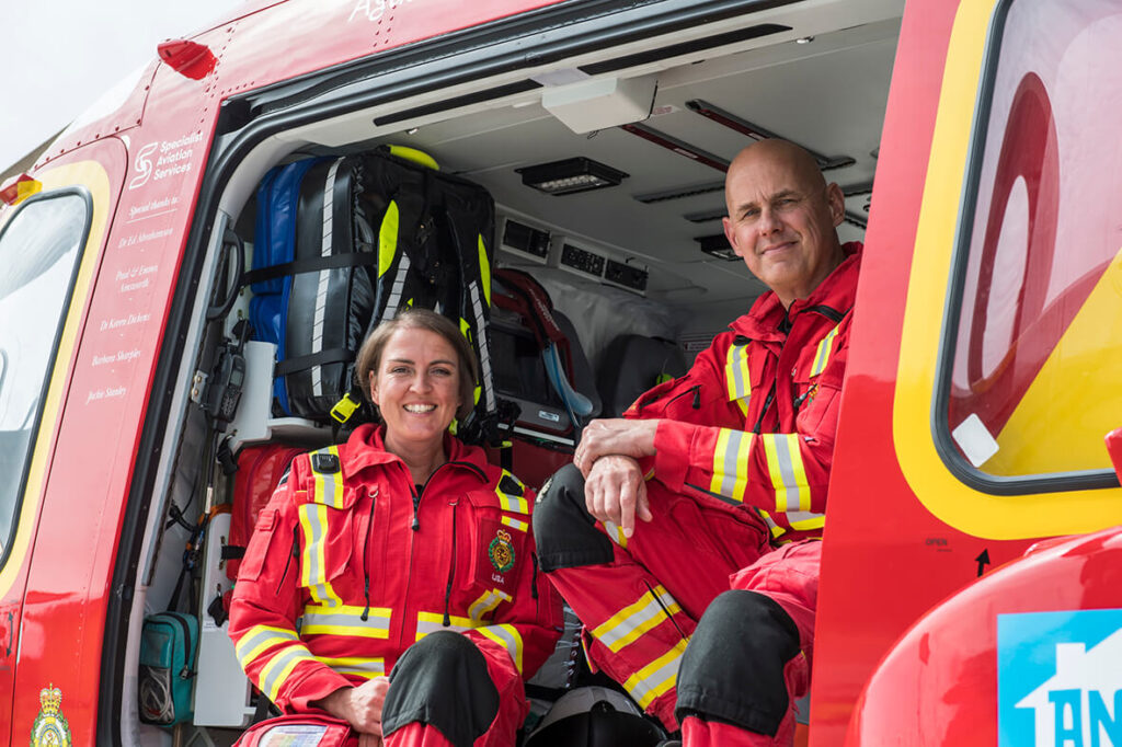 Mick And Lisa Helicopter Crew