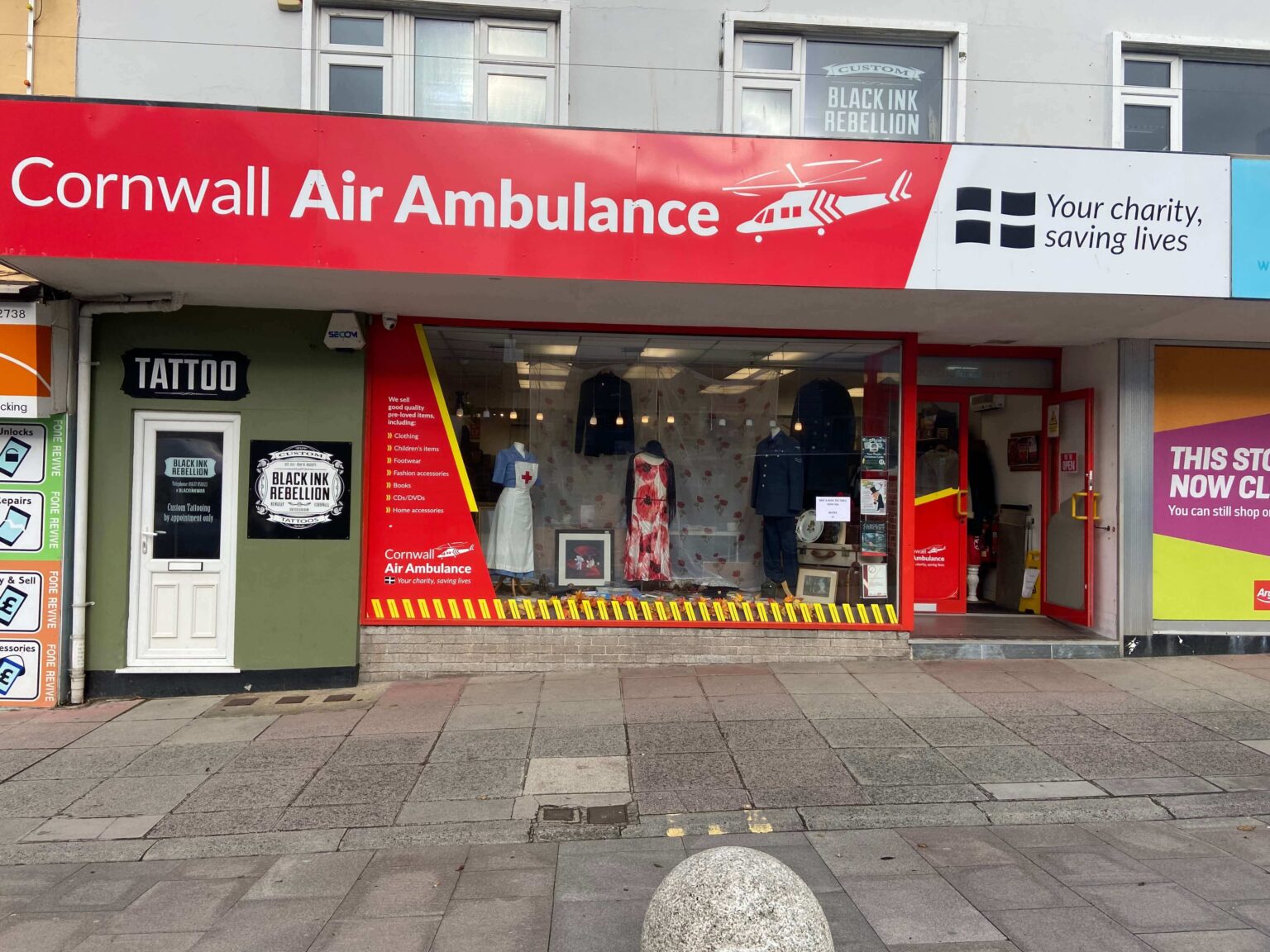 Our Charity Shops in Cornwall - Cornwall Air Ambulance