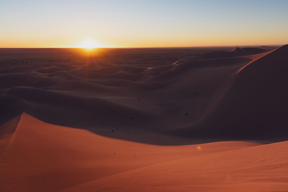 Landscape Of Huge Desert Dunes Of Erg Chigaga Unde (1)