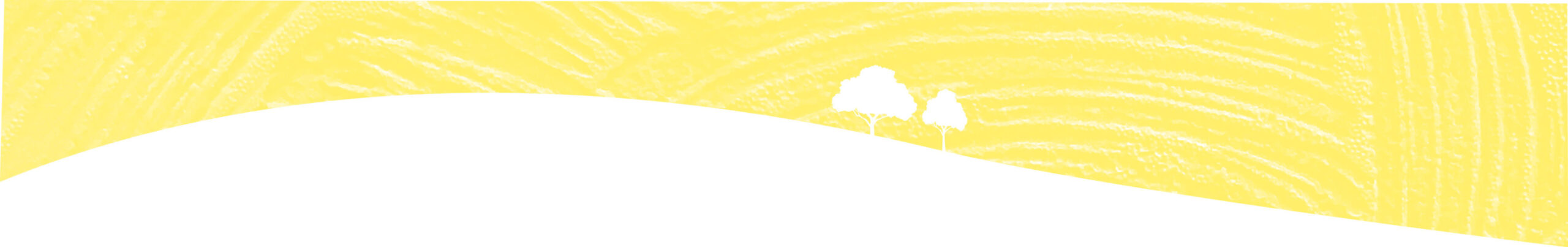 yellow sky scene with two trees