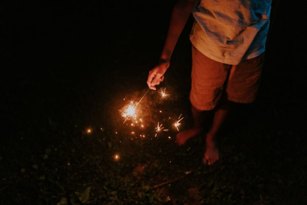 Using sparklers safely on bonfire night